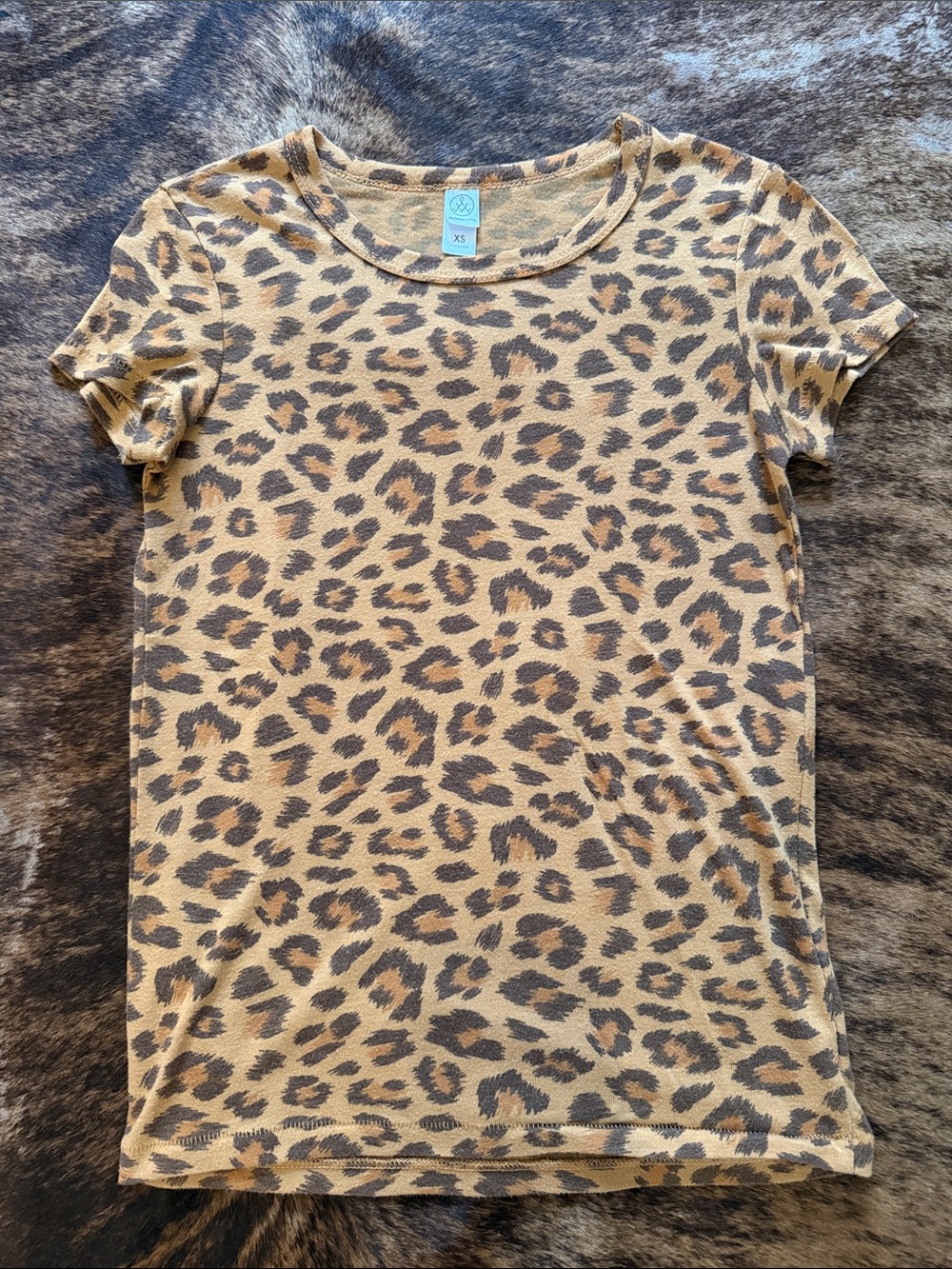 Alternative Leopard Print Tee - Brown & Black